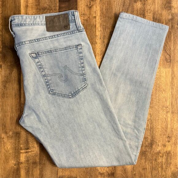 AG Adriano Goldschmied Men's The Matchbox Slim Straight Denim Jeans Blue Size 33 - Picture 8 of 8